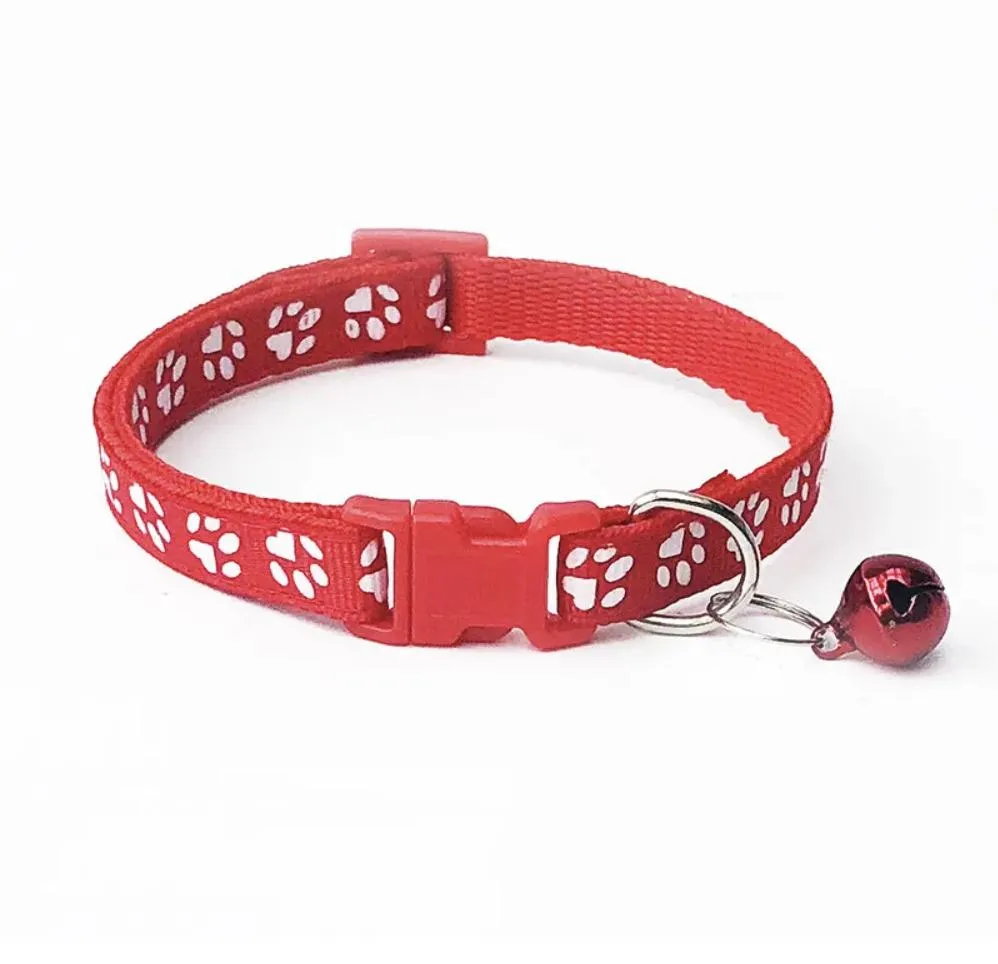 colar de gato retrátil de nylon colorido popular e barato em estoque