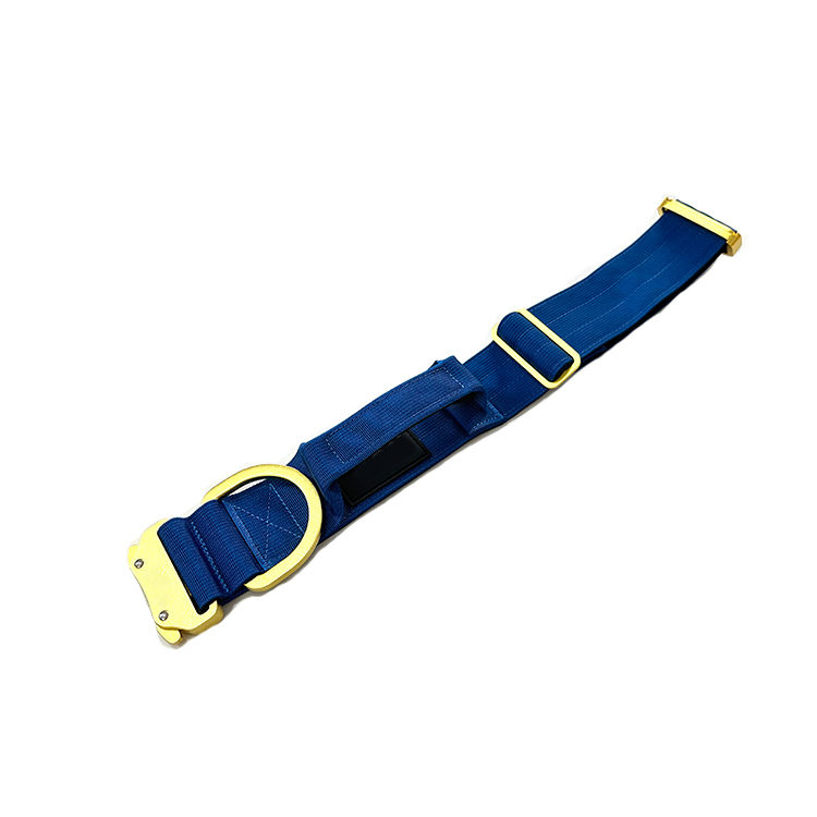 Colar de Cão Tático de Luxo Ajustável de Nylon Neoprene Macio com Almofada de Alumínio e Alça Personalizado 2 Polegada com Logotipo