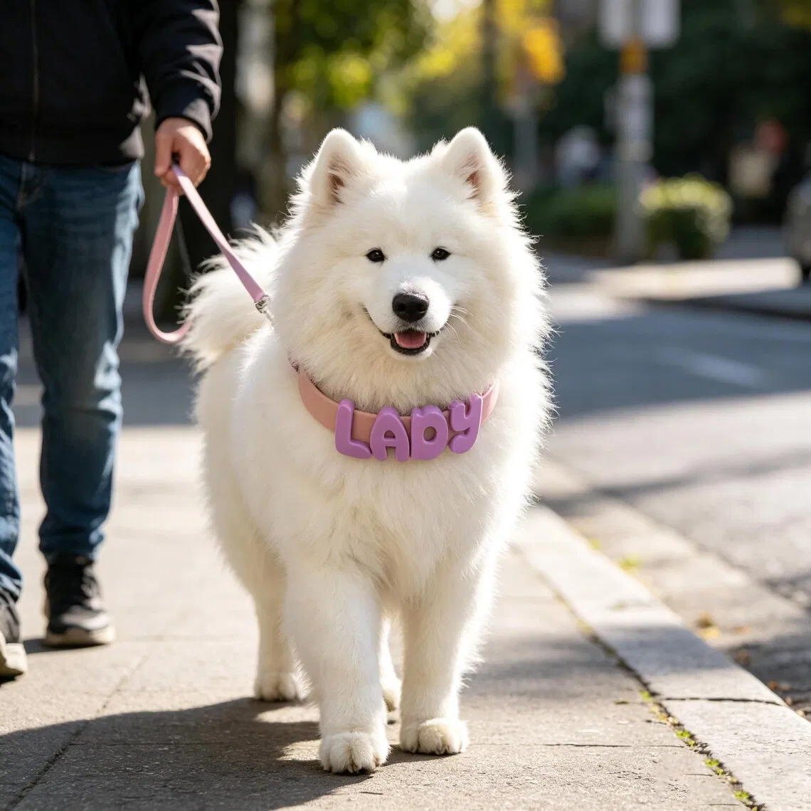 Colar de Silicone Personalizado para Cachorro com Nome, Coleira Pastel para Filhote, Coleira à Prova d'Água para Cães