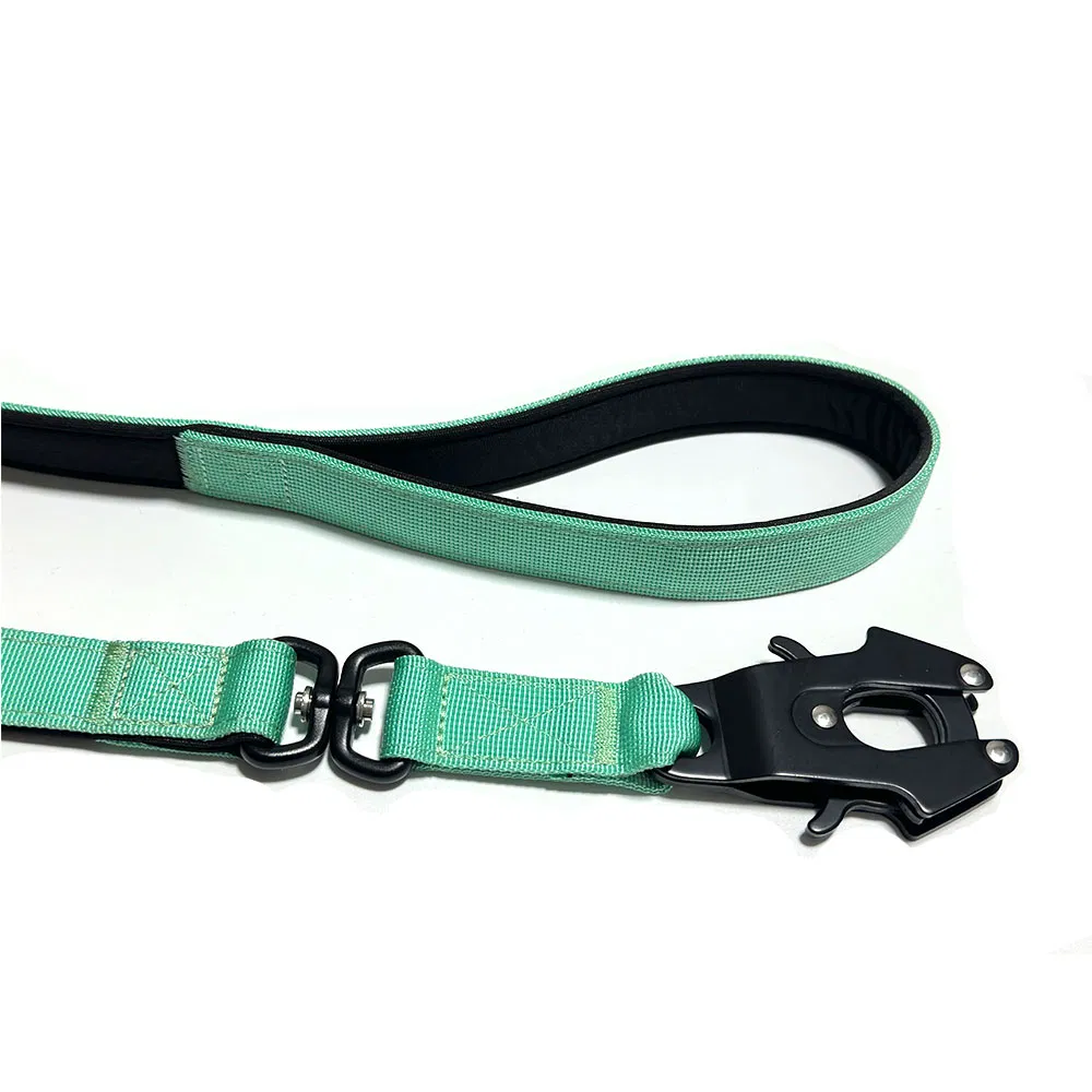 4cm Coleira Tática de Nylon Luxuosa e Confortável, Ajustável, com Almofada de Neoprene Macio, Fivela de Metal de Liberação Rápida, para Cães Grandes