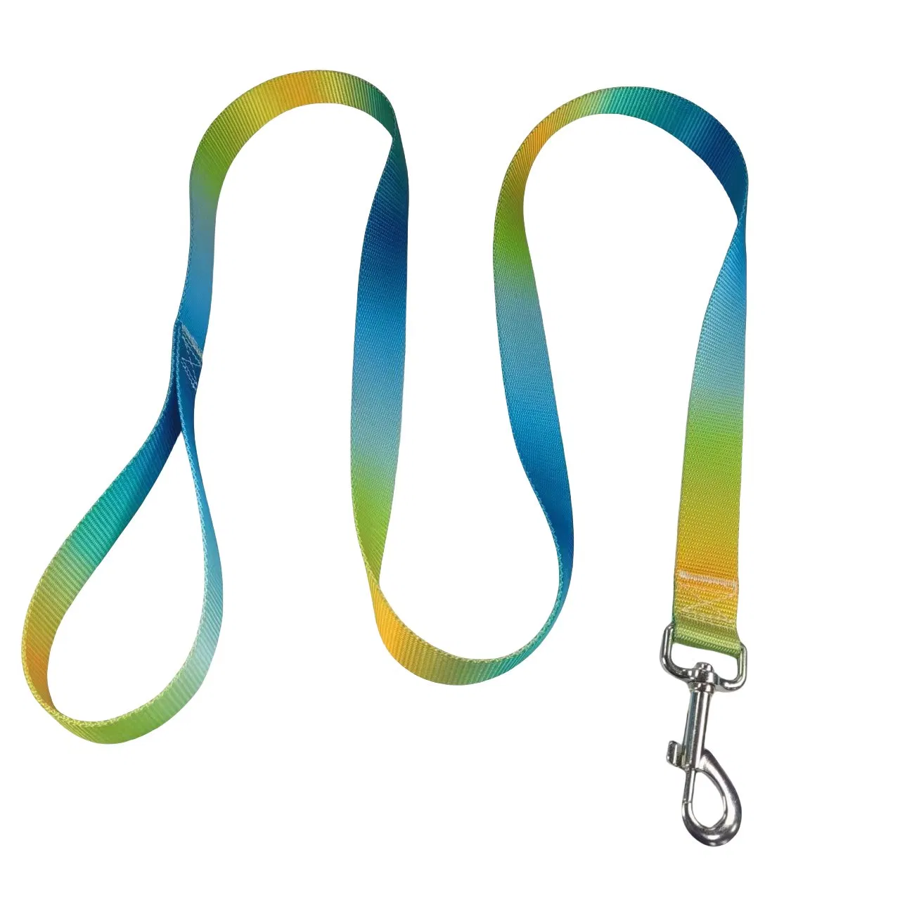 Coleira de Cão Tática com Cores Gradientes Ajustáveis, Coleira de Treinamento em Neoprene com Almofada, Cores do Arco-Íris com Fivela Transparente