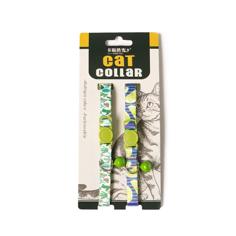 Coleira Personalizada para Gato, Fivela de Segurança Anti Asfixia, Colar Ajustável, Anti Perda para Gatinhos, Decoração com Sino, Coleira para Pescoço