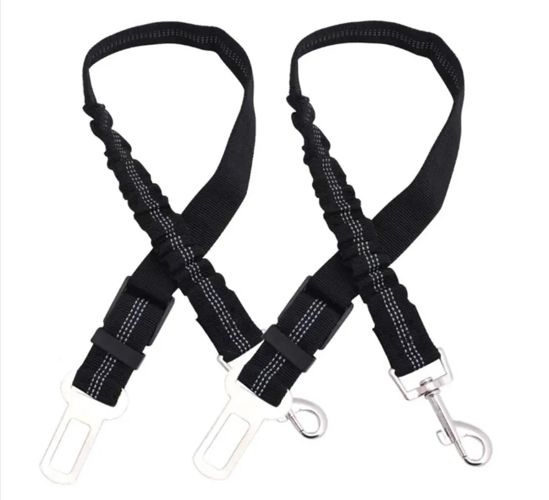 Coleira de carro para cães pequenos, cinto de segurança para carro, nylon retrátil, coleira refletiva, acessórios para pets, viagem