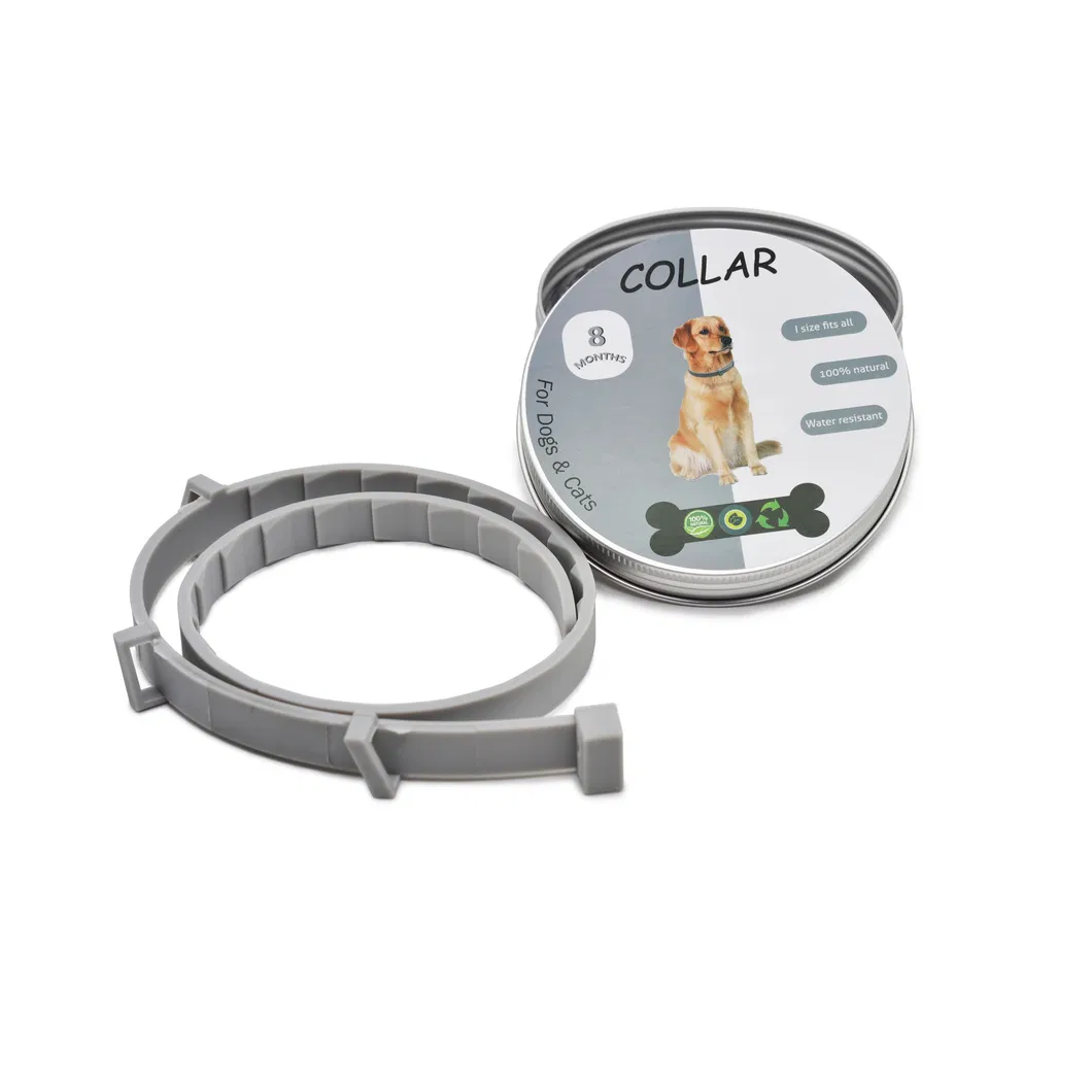 Coleira de Pulgas à Prova d'Água de Silicone Ecológica para Cães e Gatos