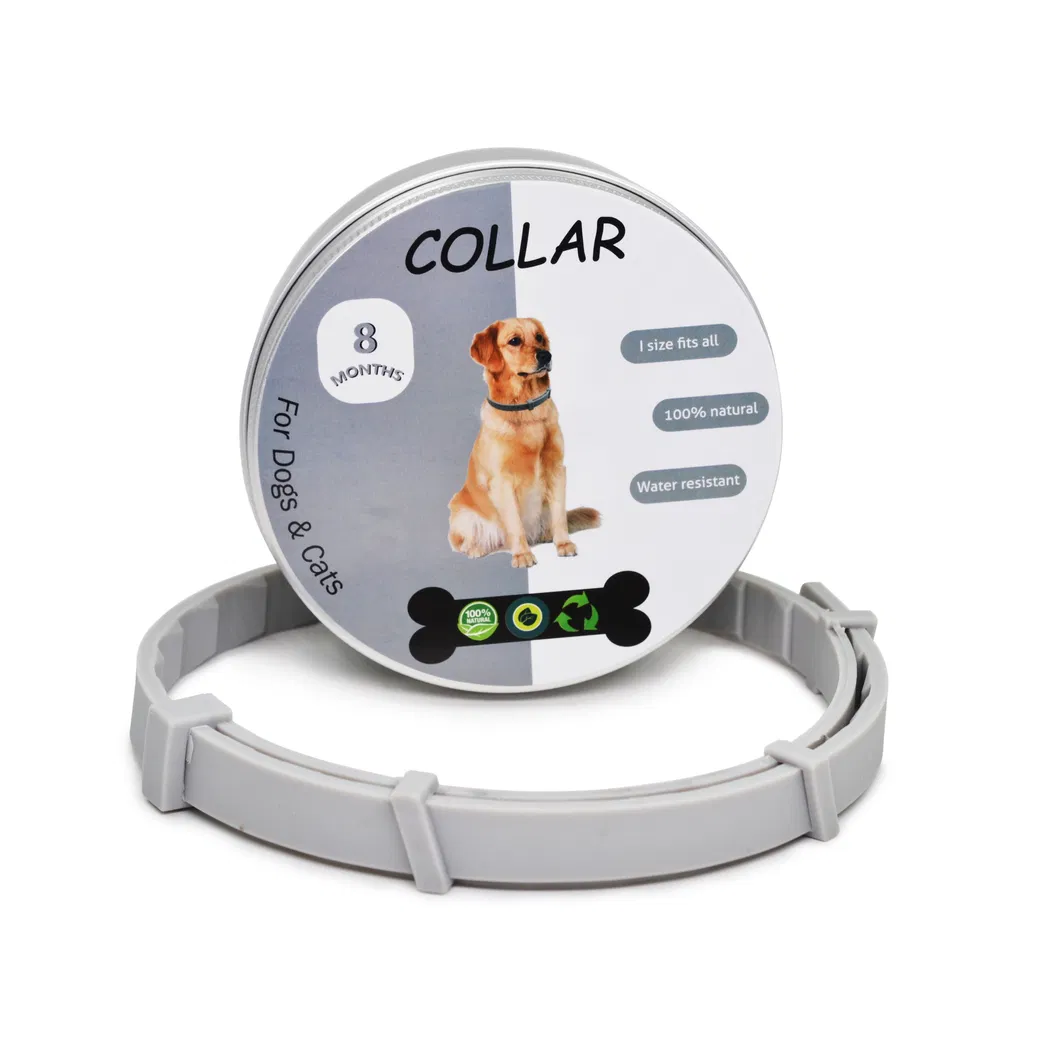 Coleira de Pulgas à Prova d'Água de Silicone Ecológica para Cães e Gatos