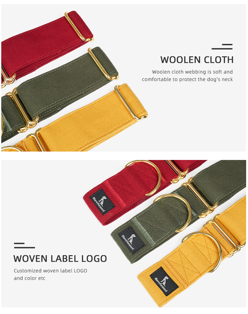 Coleira de Cão Durável de Metal Premium Ajustável em Material de Fleece com Logo Personalizado da Petisland para Treinamento de Produtos Atacadistas