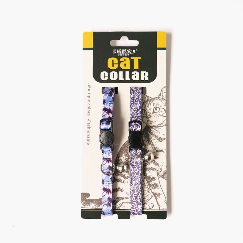 Coleira Personalizada para Gato, Fivela de Segurança Anti Asfixia, Colar Ajustável, Anti Perda para Gatinhos, Decoração com Sino, Coleira para Pescoço
