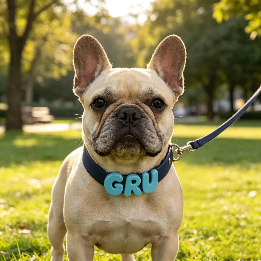 Colar de Silicone Personalizado para Cachorro com Nome, Coleira Pastel para Filhote, Coleira à Prova d'Água para Cães