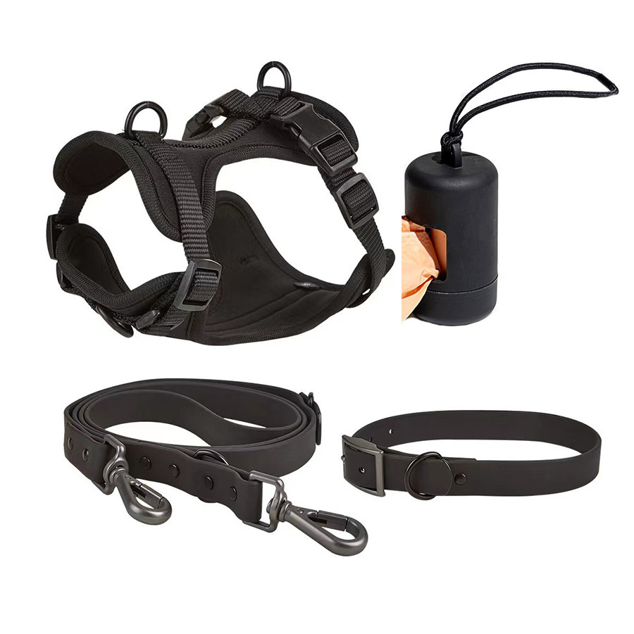 Fabricante de Coleira de Cão em Neoprene Macio com Guia Impressões Personalizadas Coleira de Luxo para Cães Guias Suprimentos para Animais de Estimação