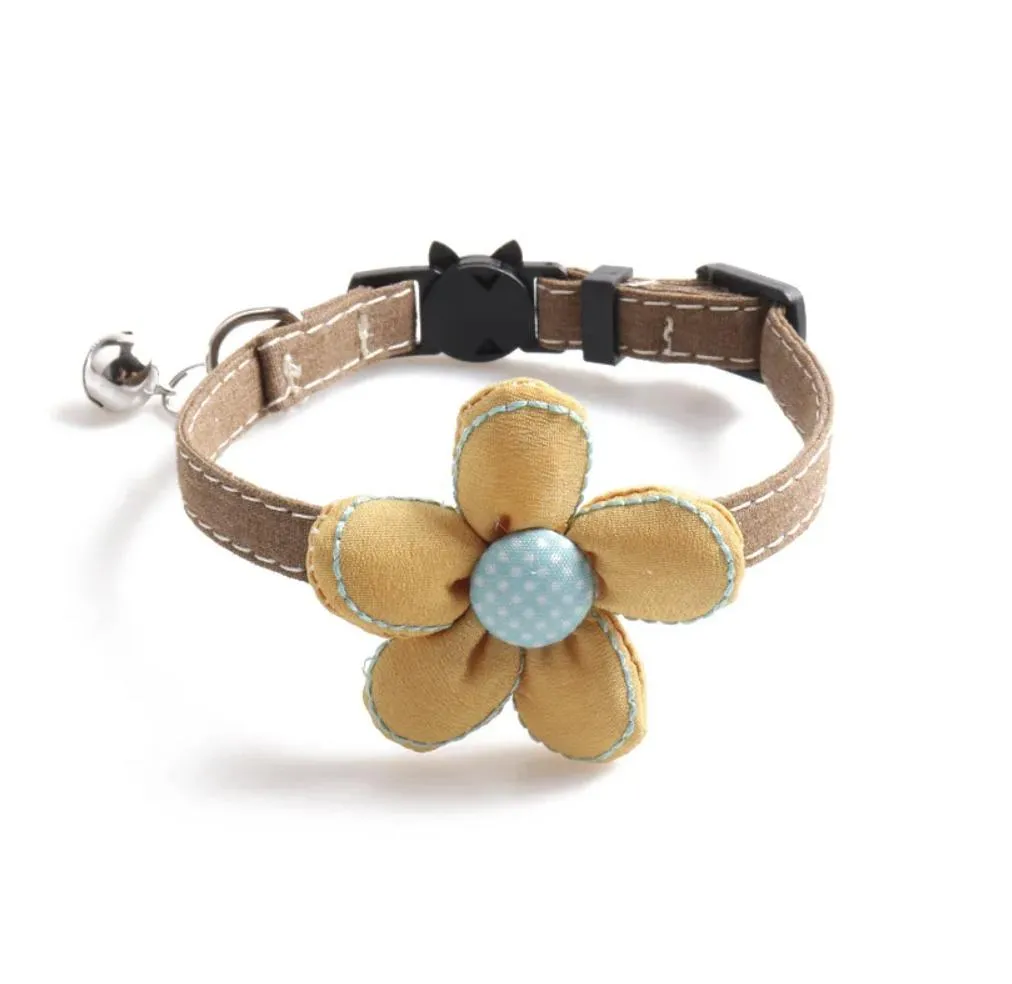 Colar Retrátil de Luxo Fofo em Estilo de Flor Multicolorido para Gato e Cachorro à Venda