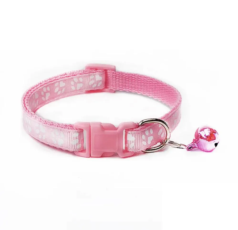 colar de gato retrátil de nylon colorido popular e barato em estoque