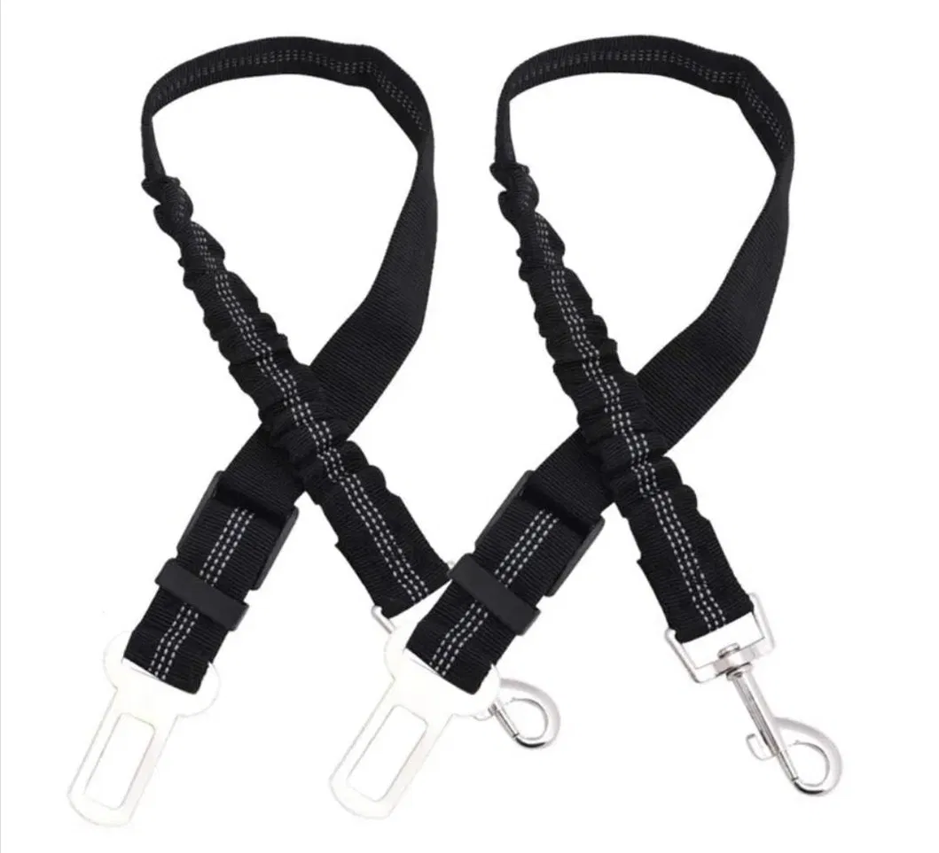 Coleira de carro para cães pequenos, cinto de segurança para carro, nylon retrátil, coleira refletiva, acessórios para pets, viagem