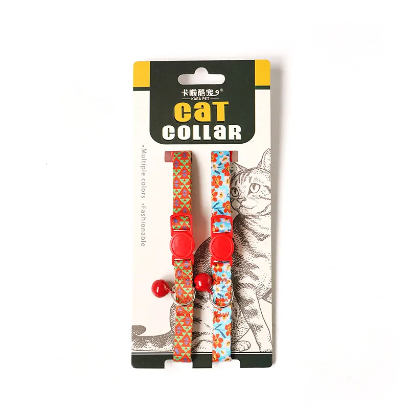 Coleira Personalizada para Gato, Fivela de Segurança Anti Asfixia, Colar Ajustável, Anti Perda para Gatinhos, Decoração com Sino, Coleira para Pescoço