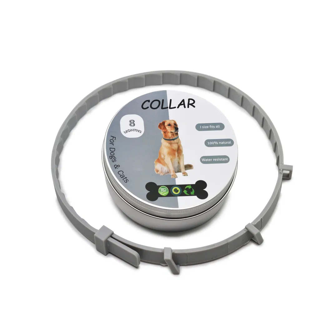 Coleira de Pulgas à Prova d'Água de Silicone Ecológica para Cães e Gatos