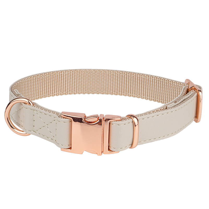 Produtos para animais de estimação OEM/ODM Coleira de cachorro de couro microfibra ajustável com cor opcional