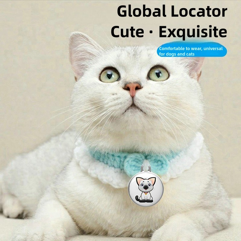Localizador de animais de estimação, dispositivo anti-perda para gatos e cães, colar de rastreamento para prevenção de perda, artefatos de rastreamento fixos