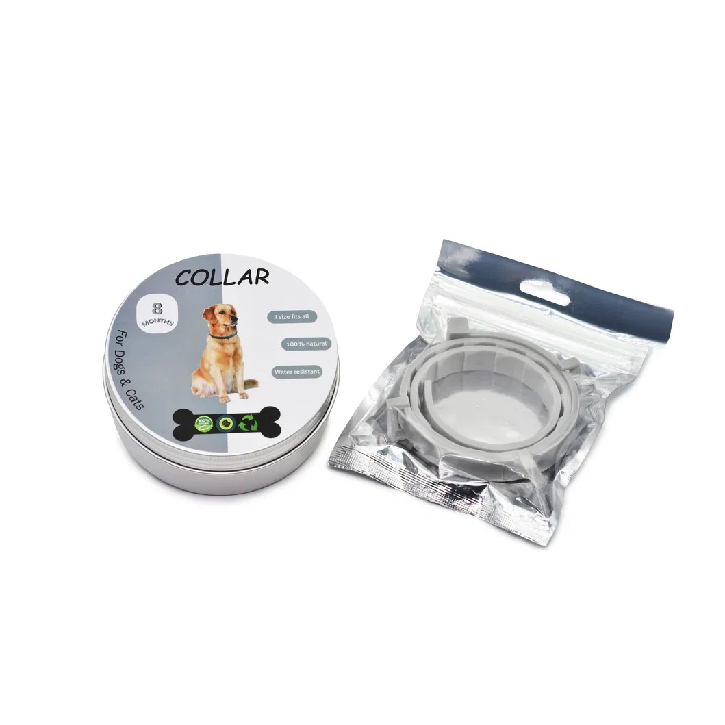 Coleira de Pulgas à Prova d'Água de Silicone Ecológica para Cães e Gatos