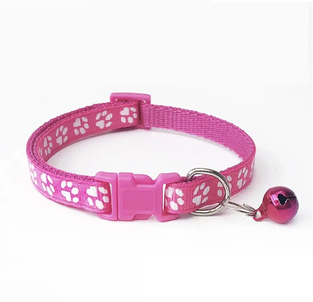 colar de gato retrátil de nylon colorido popular e barato em estoque
