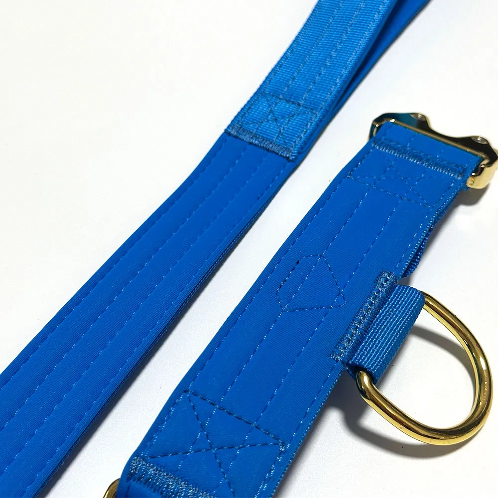 Coleira para cachorro tática grossa de nylon neoprene ajustável e macia, com acolchoamento pesado e fivela de metal dourada gravada