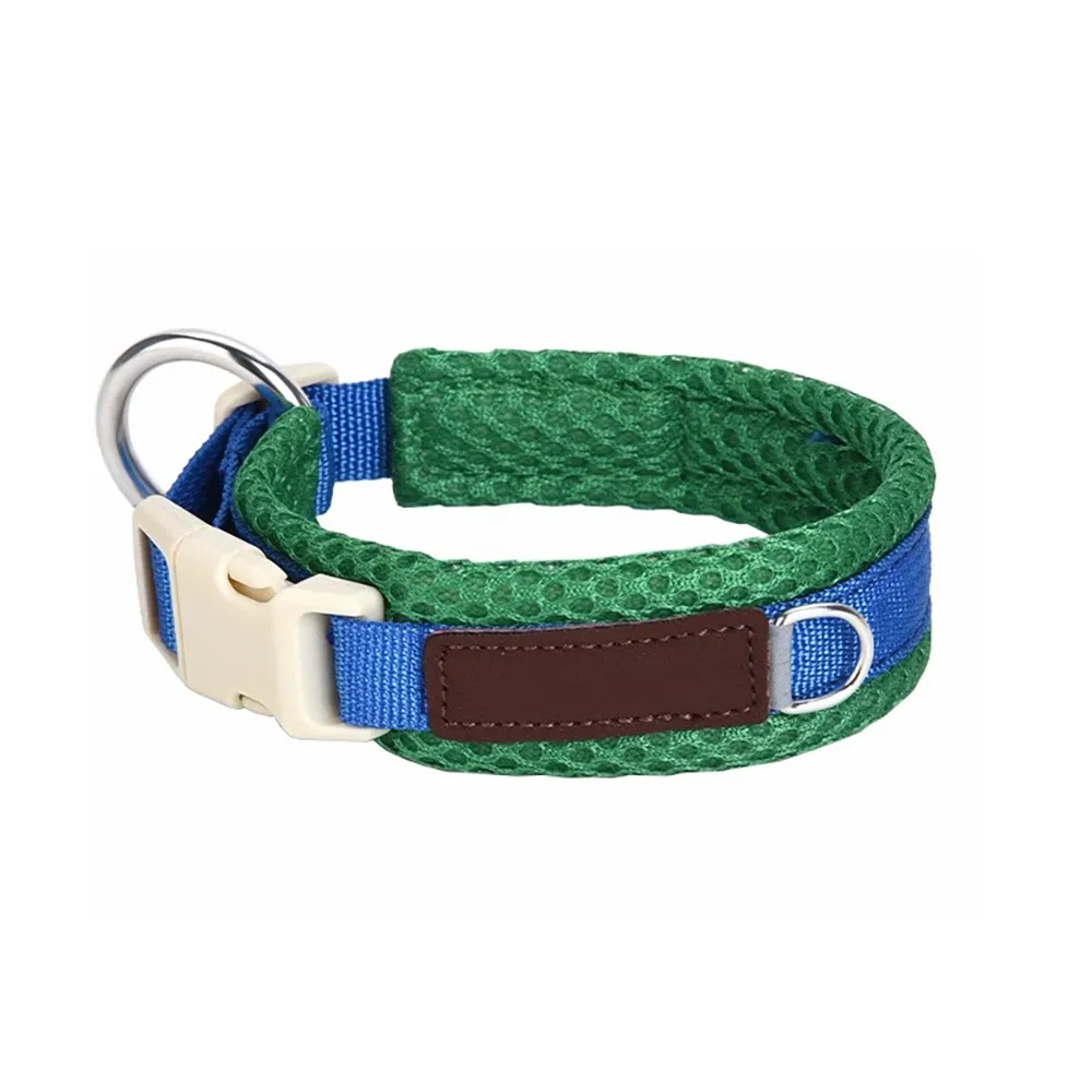 Coleiras grandes para cães premium em malha, grossas, retráteis e personalizáveis, em cores da moda