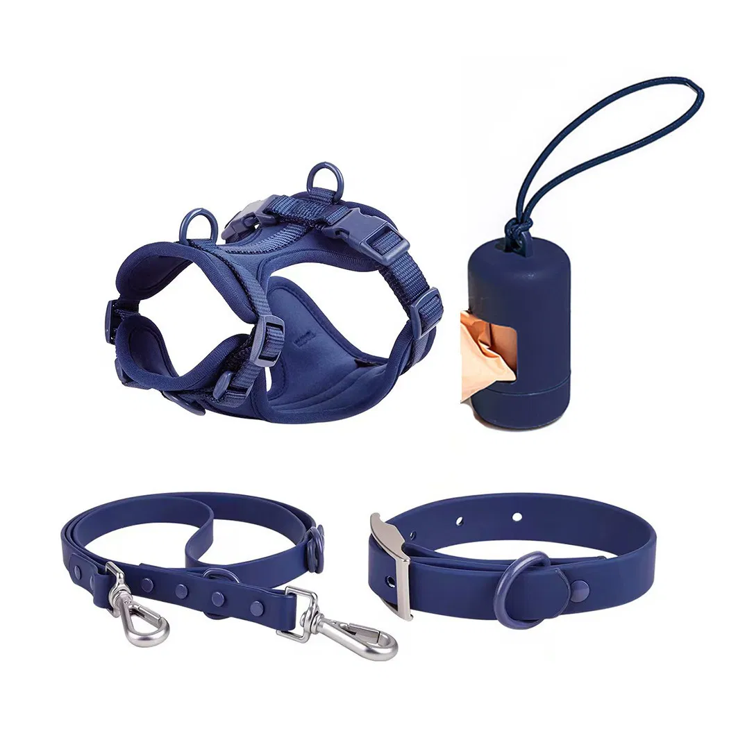 Fabricante de Coleira de Cão em Neoprene Macio com Guia Impressões Personalizadas Coleira de Luxo para Cães Guias Suprimentos para Animais de Estimação
