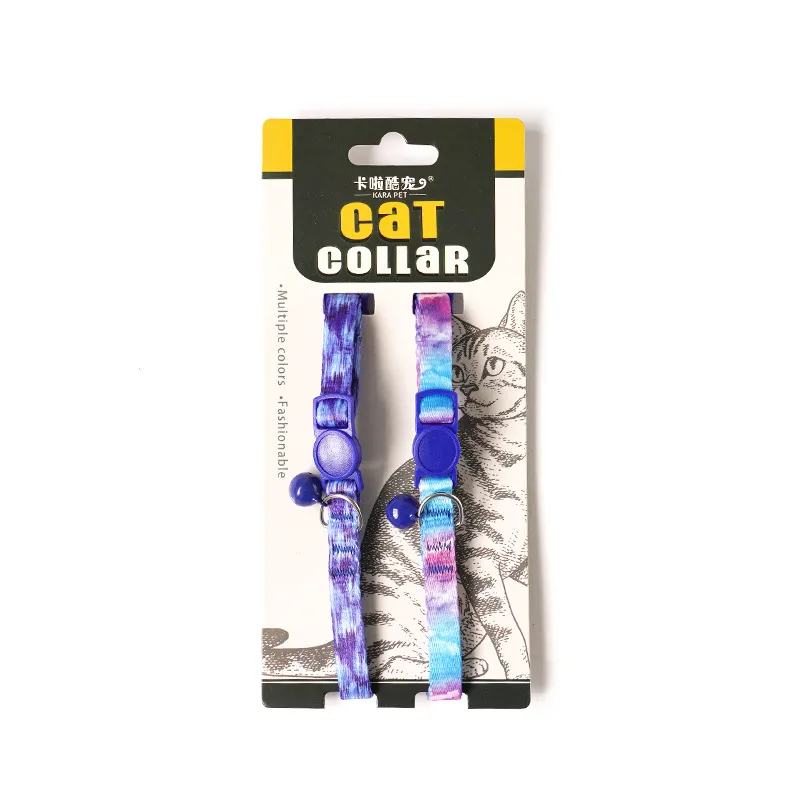 Coleira Personalizada para Gato, Fivela de Segurança Anti Asfixia, Colar Ajustável, Anti Perda para Gatinhos, Decoração com Sino, Coleira para Pescoço