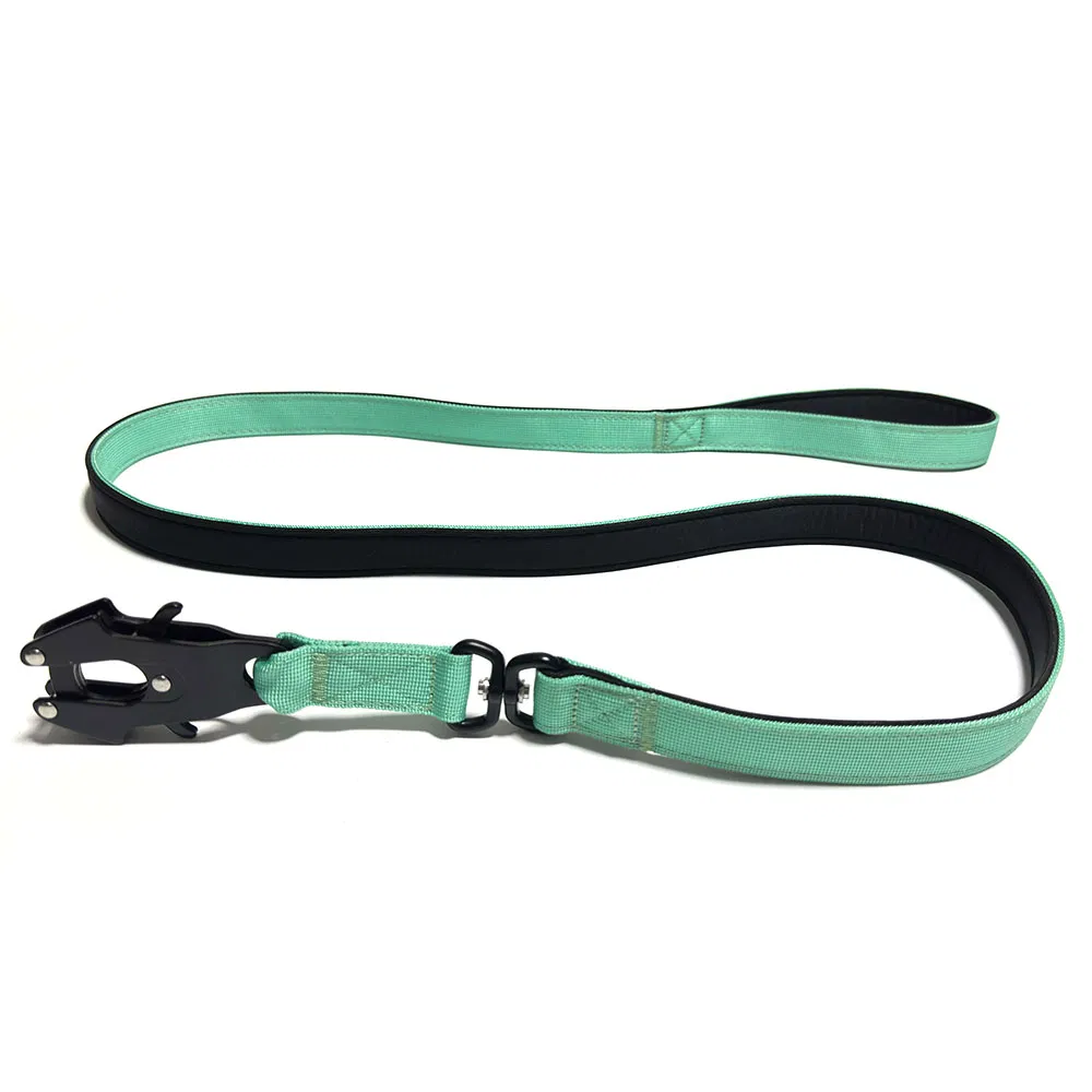 4cm Coleira Tática de Nylon Luxuosa e Confortável, Ajustável, com Almofada de Neoprene Macio, Fivela de Metal de Liberação Rápida, para Cães Grandes