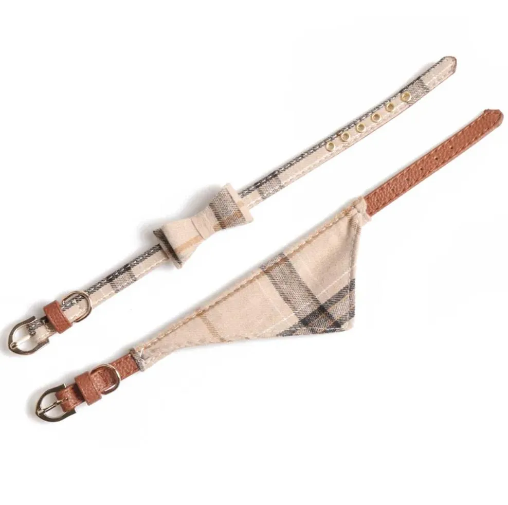 Colar retrátil de luxo estilo britânico para gatos e cães - Modelo 2