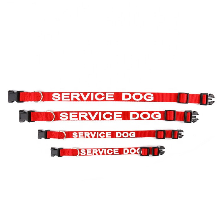 Serviço de Impressão em Seda Personalizada para Coleira de Cão Guia Impressa em Fita de Nylon