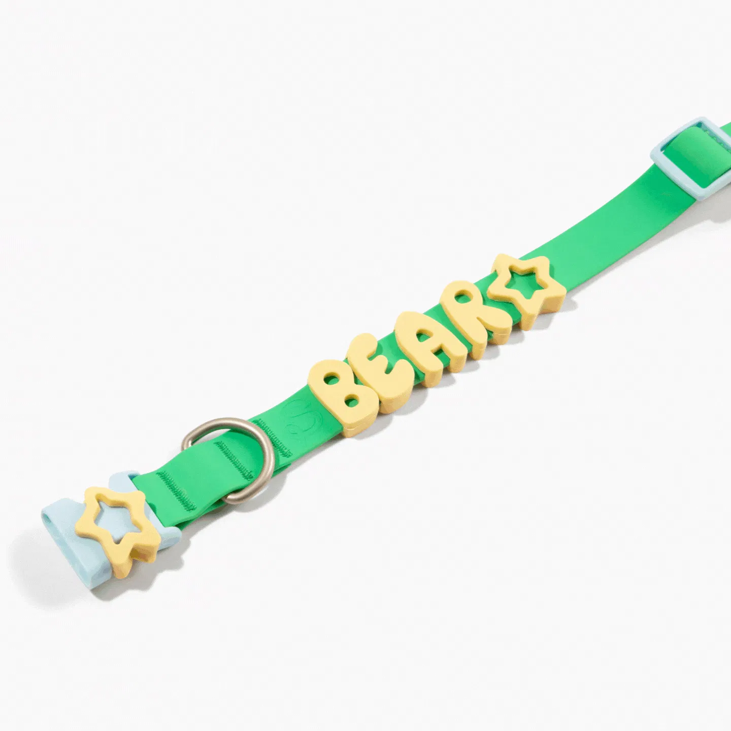 Coleira de Silicone Personalizada para Animais de Estimação com Nome e Letras Personalizadas, Coleira de Silicone Não Tóxica para Gatos e Cães