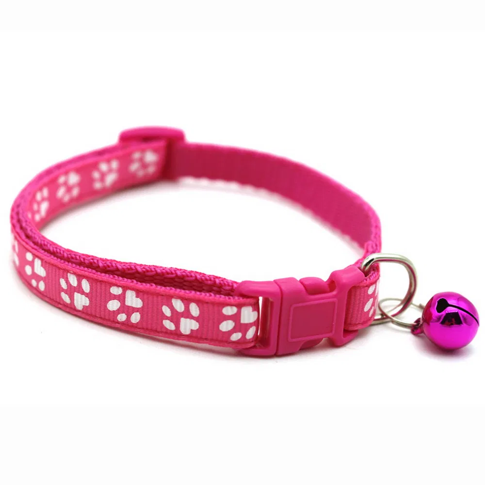 Coleira de Treinamento Personalizada de Luxo Ajustável de Nylon Impressa para Gato e Cachorro