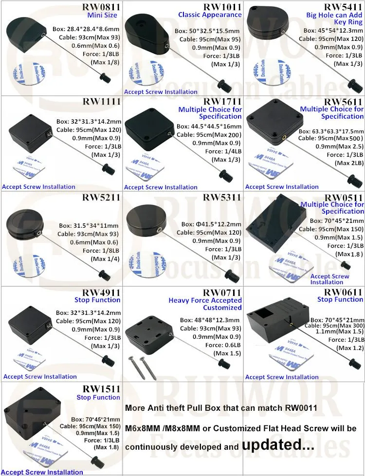 Cinto de Segurança Retangular com M6X8mm /M8X8mm Parafuso de Cabeça Plana