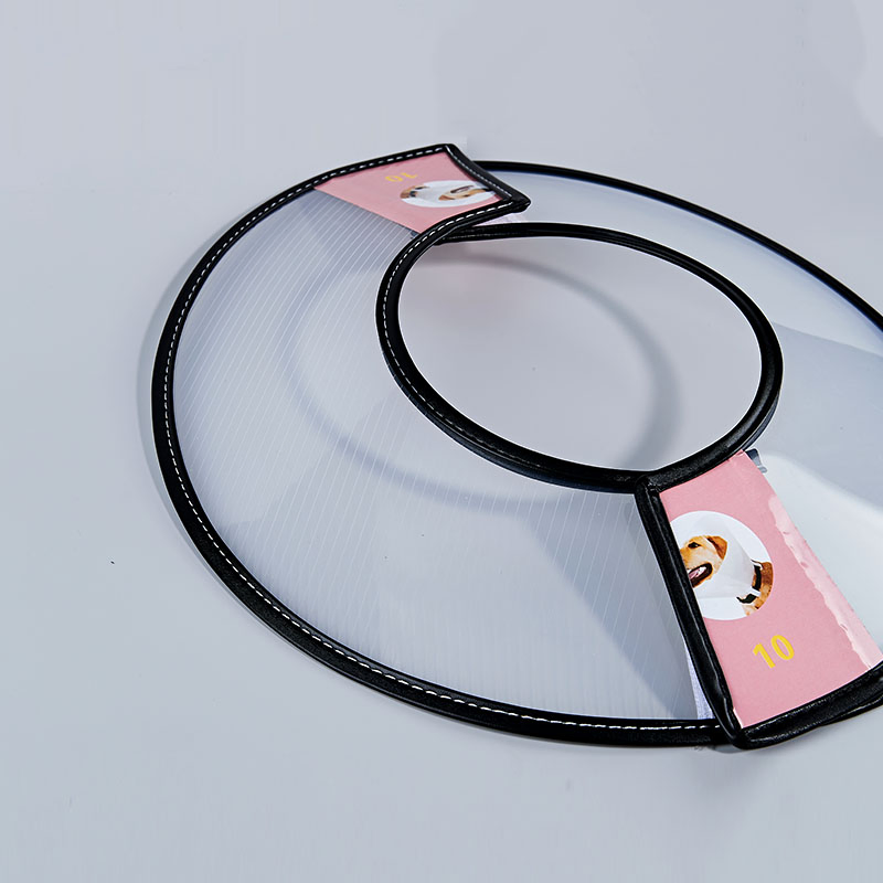 Colar Elizabethano de Plástico para Animais de Estimação, Cone de Recuperação Durável e Transparente, Colar Protetor Ajustável para Cães e Gatos