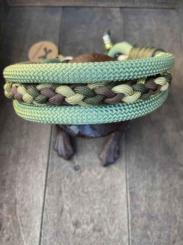 Nova Coleira de Gato e Cachorro em Paracord Trançado com Liberação Rápida para Treinamento de Escalada Feita à Mão