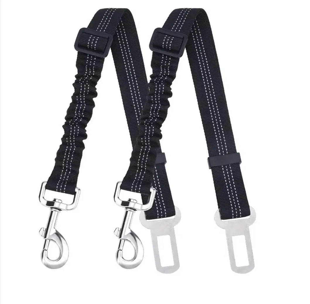 Coleira de carro para cães pequenos, cinto de segurança para carro, nylon retrátil, coleira refletiva, acessórios para pets, viagem