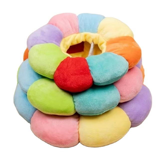 Colar Elizabethano Colorido Antiarranhões para Gatos Ajustável para Mordidas