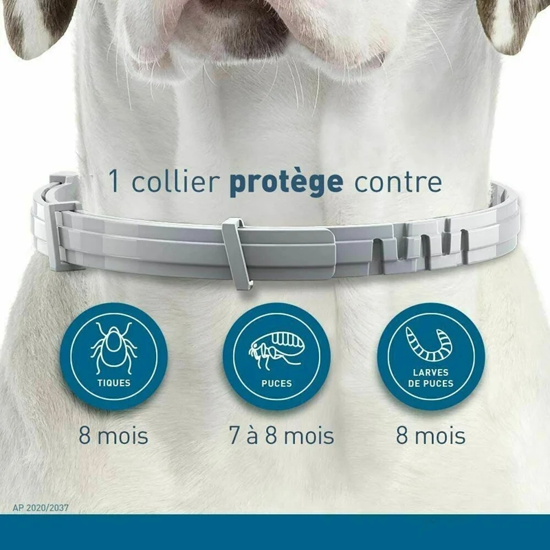 Coleira Antipulgas e Carrapatos para Cães e Gatos 8 Meses de Proteção Coleiras Retráteis para Filhotes e Gatos Grandes Acessórios para Cães