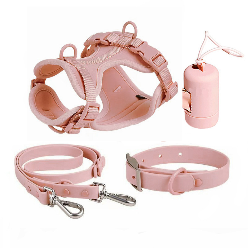 Fabricante de Coleira de Cão em Neoprene Macio com Guia Impressões Personalizadas Coleira de Luxo para Cães Guias Suprimentos para Animais de Estimação