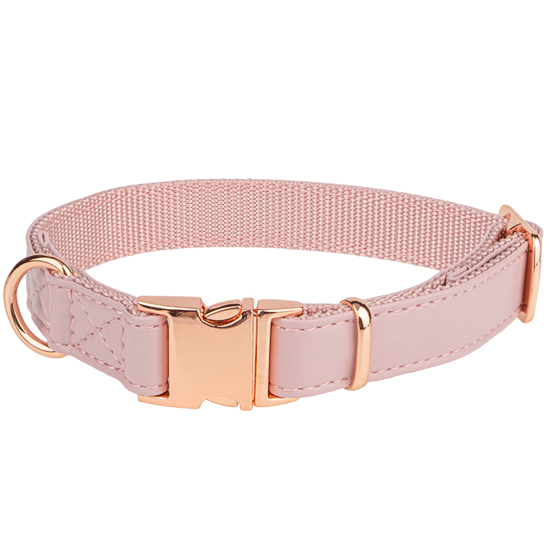 Produtos para animais de estimação OEM/ODM Coleira de cachorro de couro microfibra ajustável com cor opcional