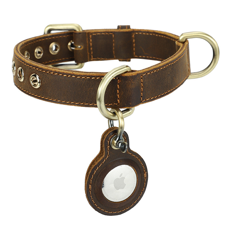 Ga180 Coleira de Cão Personalizada DIY Luxuosa Grande Pequena com Metal para Sublimação, Fivela de GPS, Couro, Tática, Personalizada, Impermeável