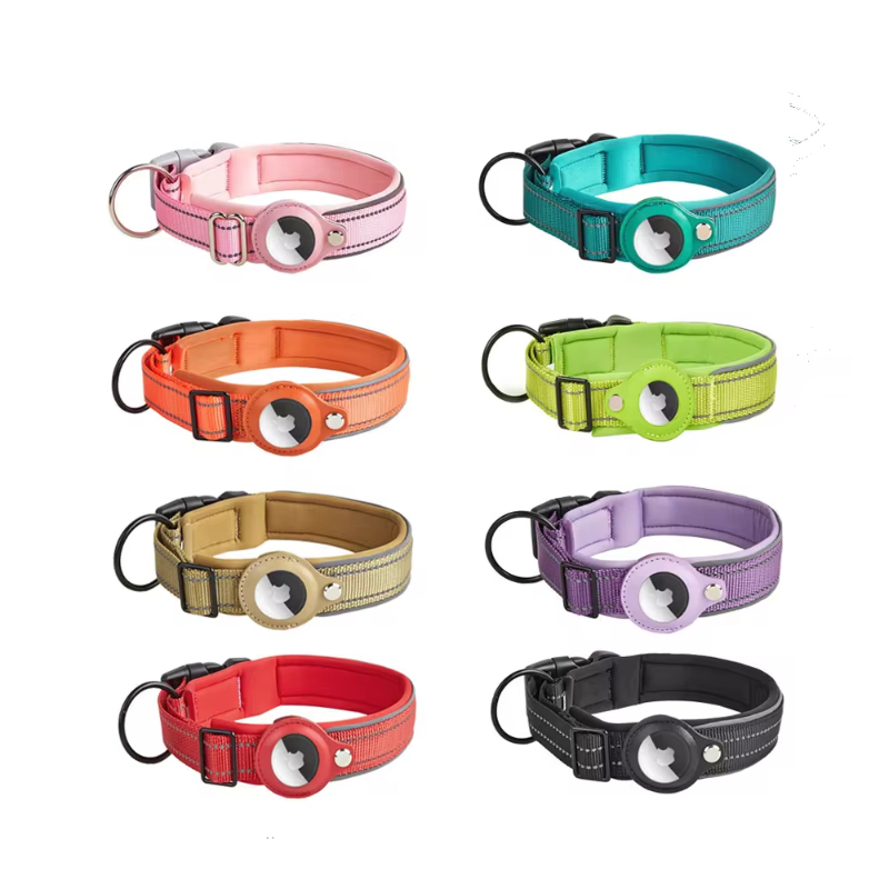 Conjunto de Coleira e Guia para Caminhada Ajustável, Macia e Refletiva para Gato e Cachorro