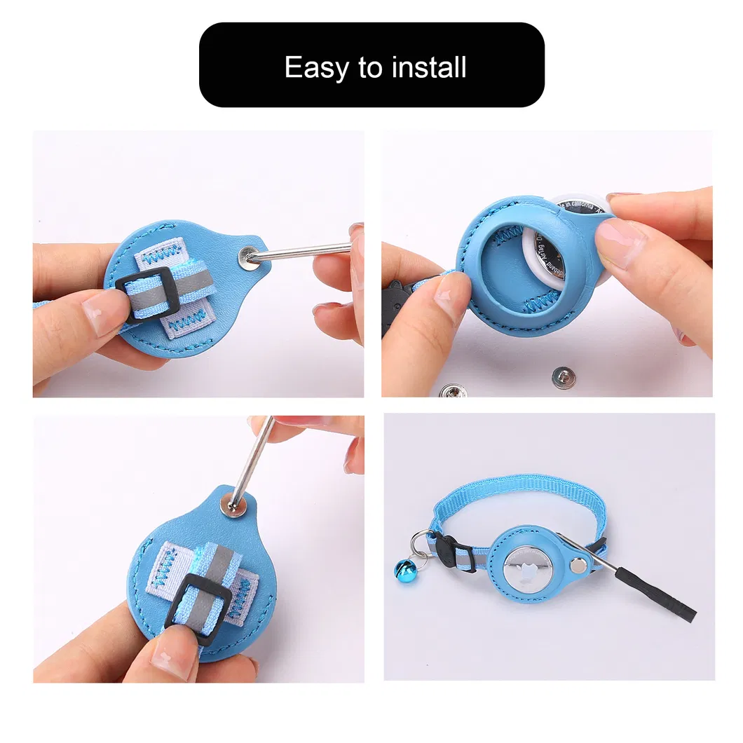 Rastreadores de GPS para cães da Apple, colar anti-perda para gatos, sino, colar refletivo
