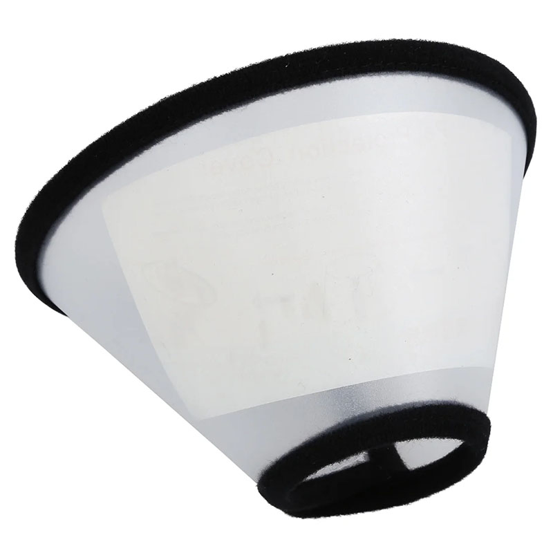 Colar Elizabethano de Plástico para Animais de Estimação, Cone de Recuperação Durável e Transparente, Colar Protetor Ajustável para Cães e Gatos
