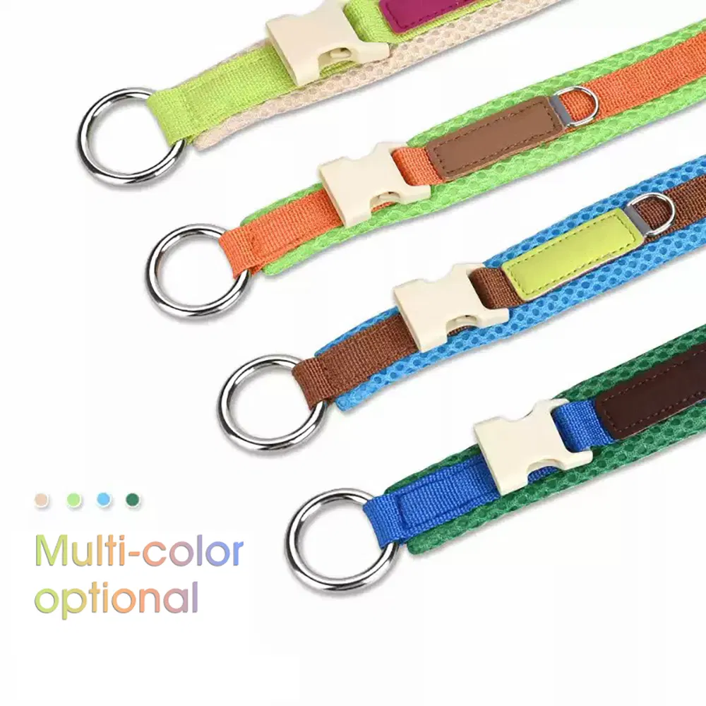 Coleiras grandes para cães premium em malha, grossas, retráteis e personalizáveis, em cores da moda