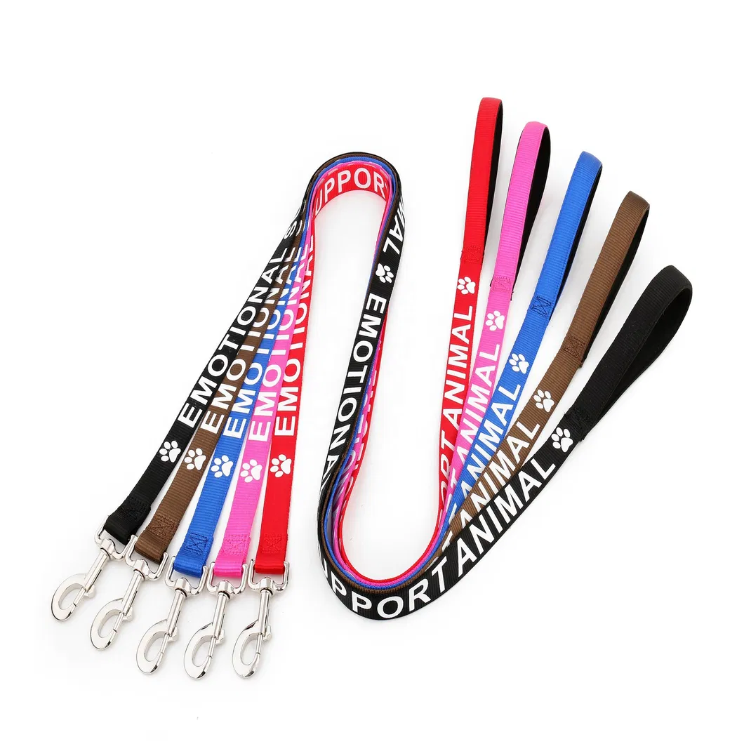 Serviço de Impressão em Seda Personalizada para Coleira de Cão Guia Impressa em Fita de Nylon