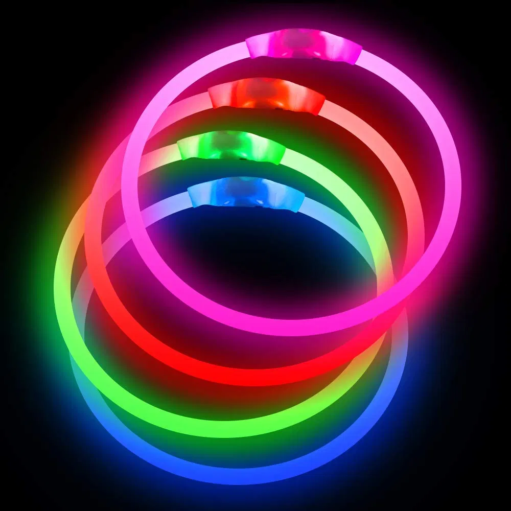 Colar de Cão Personalizado em TPU com LED, Tamanhos P, M e G, Recarregável por USB, Fácil de Cortar