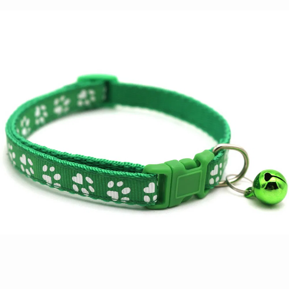 Coleira de Treinamento Personalizada de Luxo Ajustável de Nylon Impressa para Gato e Cachorro