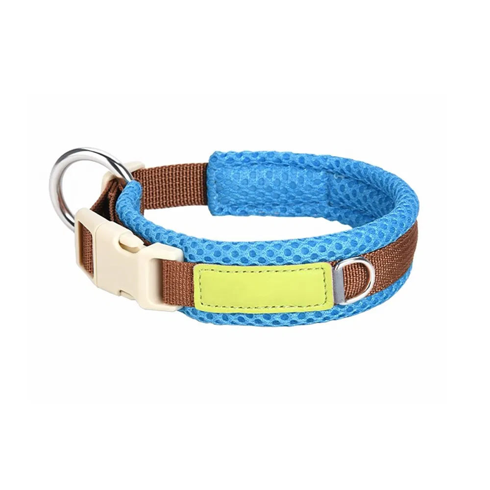 Coleiras grandes para cães premium em malha, grossas, retráteis e personalizáveis, em cores da moda