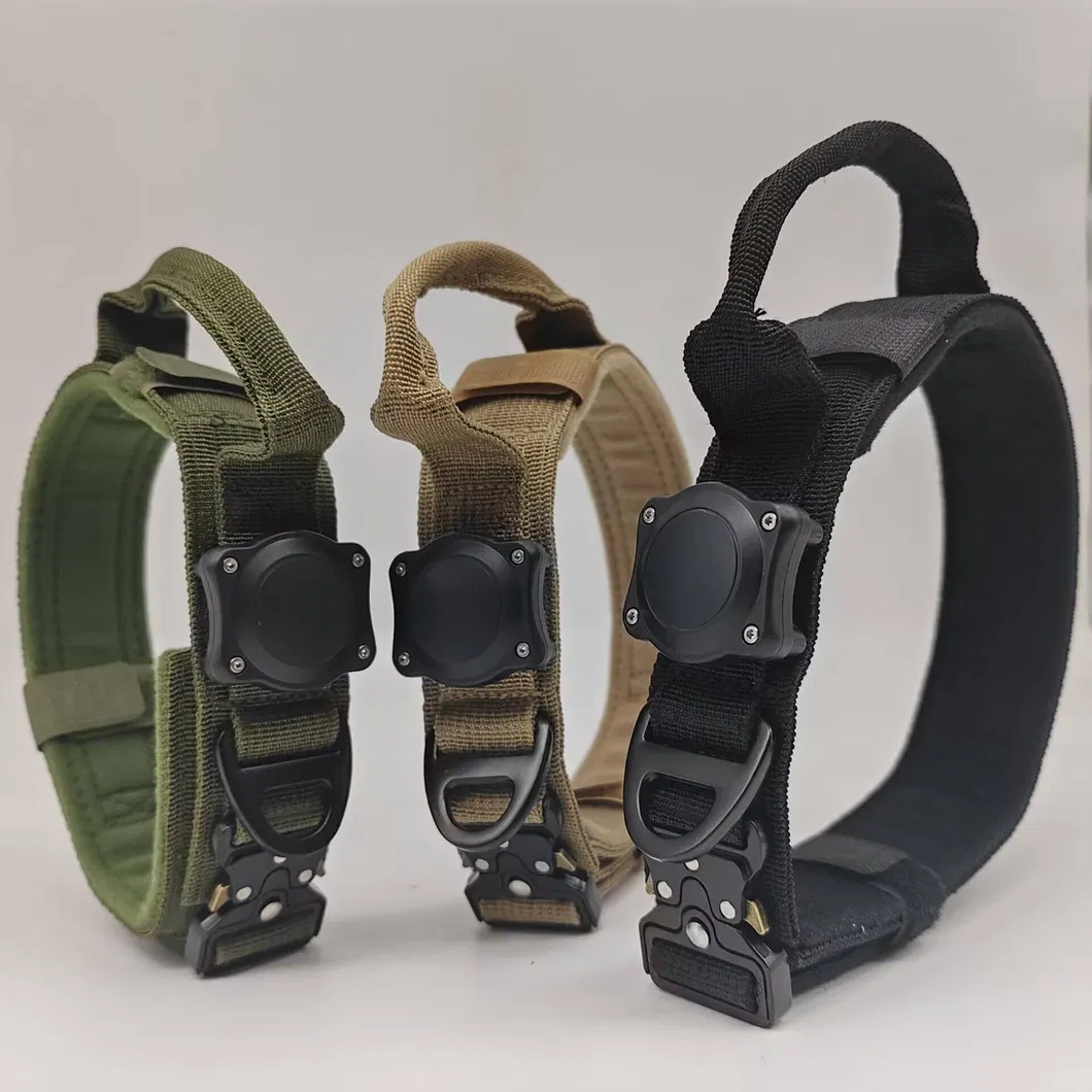 Coleira GPS à prova d'água Airtag 100% para cães de médio e grande porte, coleira ajustável para cães