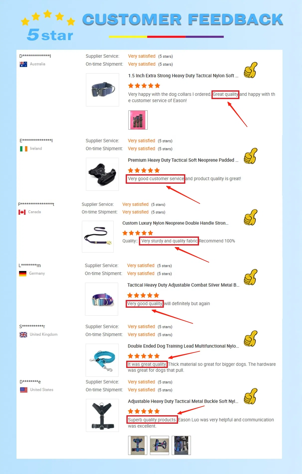 Coleira para cachorro tática grossa de nylon neoprene ajustável e macia, com acolchoamento pesado e fivela de metal dourada gravada